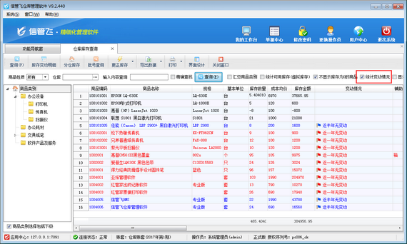 仓库管理软件如何统计近期无出库的商品？